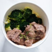 Beef Rendang, Broccoli, Fennel spigol rice