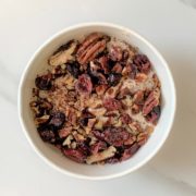 Cranberries and Seeds Overnight Oat