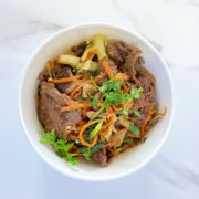 Korean stir-fried Beef with Braised Cabbage