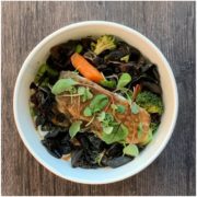 Steamed Monkfish with Asian Stir-fried Vegetables